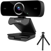 Havit Full HD 1080p Webcam Video Calling with Built-in HD Mic USB Plug & Play Free Tripod Widescreen Video (C1096)