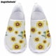 thumbnail image 1 of Doginthehole Zapatos planos clásicos e informales para mujer, zapatos de enfermera con diseño de girasol y flores, cómodos y transpirables de malla para verano, 1 of 5