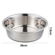 thumbnail image 2 of Cuencos de acero inoxidable para perros | Diseño de base de goma antideslizante | Cuencos ideales para comida y agua, 2 of 5