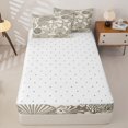 thumbnail image 4 of Erosebridal Rustic Coral Zipper Full Size Comforter Sets with Fitted Sheet and 2 Pillowcases,Ocean Starfish Zipper Bedding Set,Taupe Beige,Reversible, 4 of 6