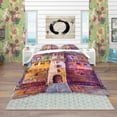 thumbnail image 2 of Designart 'Colorful Ancient Castle Oil Painting' Modern & Contemporary Duvet Cover Set, 2 of 4