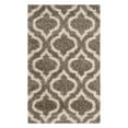 thumbnail image 2 of SAFAVIEH Hudson Louise Geometric Shag Area Rug, Ivory/Beige, 7' x 7' Round, 2 of 11