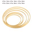 thumbnail image 3 of Unique Bargains 6/7/8/9/10/12 Inch Wooden Bamboo Floral Hoop Rings 24Pcs in 1 Set, 3 of 5