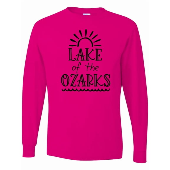 Inktastic Lake of the Ozarks Sun and Lake Long Sleeve T-Shirt
