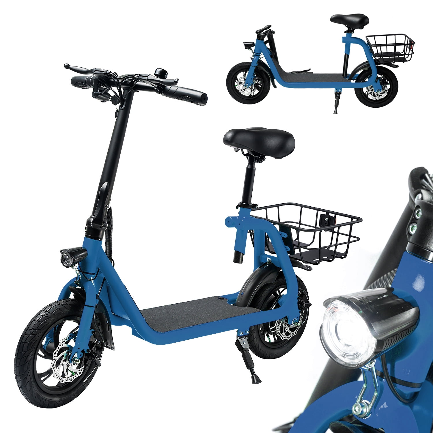 BornTech Electric Bicycle for Adults Electric Scooter with Seat