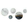 thumbnail image 2 of Designart "Modern Contemporary Abstract Grey and Gold V" Abstract Marble Metal Wall Art Set of 5 Piece, 2 of 5
