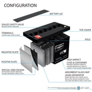 12v 100ah Battery For Solar Wind Deep Cycle Vrla 12v 24v 48v