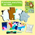 thumbnail image 3 of Kit de costura y pegatinas EZCRA Easy Arts and Crafts para niños, 3 of 7