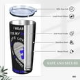 thumbnail image 6 of Funny Tumblers I Wear Blue For My Daughter Autism Awareness Stainless Steel Mug 304 Stainless Steel Car Water Cup With Straw 20 Oz 600ml Adult Youth Man Woman Drinking Glass, 6 of 6