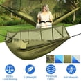 thumbnail image 2 of Portable Double Camping Hammock with Mosquito Net 600lbs Capacity 2 Person Nylon Hanging Bed Includes Straps Hooks Carry Bag for Outdoor Hiking, 2 of 7