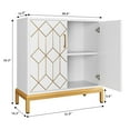 thumbnail image 2 of 2024 New Rattan Storage Cabinet with Doors, Accent Bathroom Floor Cabinet,Modern Buffet Storage Cabinet with Doors and Shelves for Kitchen, Office, Dining Room, Living Room, 2 of 8