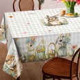 thumbnail image 3 of Easter Tablecloth 60x84 Inch Rectangle - Easter Decorations for The Home - Water Resistant Spring Table Cloth Rectangle for Party,Table, Outdoor Decorations, 3 of 6