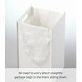 thumbnail image 4 of Yamazaki Home Trash Can, White, ABS Plastic, 2.5 gallons, 10 liters, Handles, Lid, No Assembly, 4 of 6