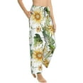 thumbnail image 2 of Daiia Watercolor Bright Sunflowers Women's Sleep Pant with Pockets and Drawstring,Pajama Pants-X-Large, 2 of 9