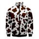 thumbnail image 3 of Chaqueta con estampado 3D de manchas de vaca en blanco y negro para hombre y mujer, abrigos informales de manga larga, gran oferta, chaquetas con cremallera para primavera y otoño, ropa de abrigo, 3 of 5