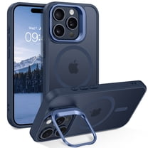 DUEDUE for iPhone 15 Pro Case with Stand Compatible with Mag-Safe,Magnetic Translucent Matte Slim Shockproof Cover Case for iPhone 15 Pro 6.1",Blue