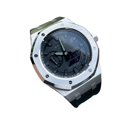 thumbnail image 4 of Corona de correa de acero inoxidable de metal adecuada para accesorios de modificación de relojes GA2100, accesorios de corona de correa de reloj múltiple, 4 of 4