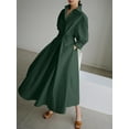 thumbnail image 4 of ZANZEA Women Buttons Long Sleeve Dress High Waist Casual Long Shirt Dress, 4 of 5