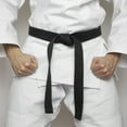 thumbnail image 5 of Uxcell Polyester Taekwondo Colored Ranking Belt For Practitioners Black 1.57"x7.8', 5 of 5