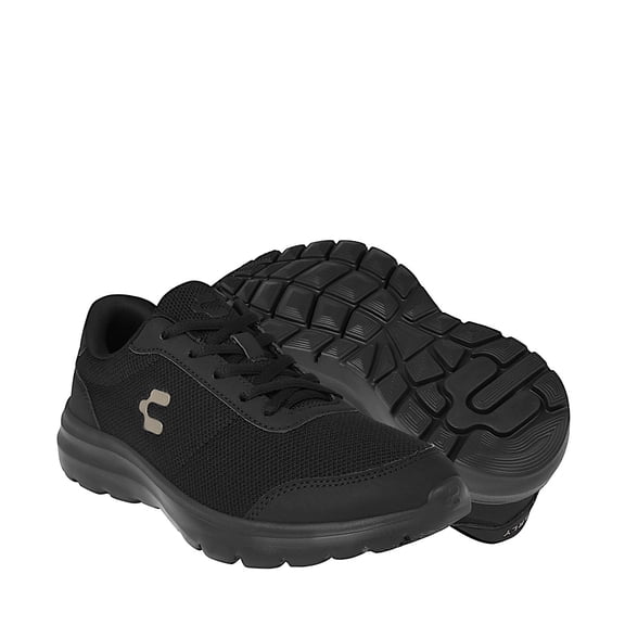 TENIS CHARLY MUJER 1043270001 TEXTIL NEGRO