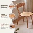 thumbnail image 6 of Solid Oak Dining Chairs Set of 2, Vintage Wooden Side Chairs for Farmhouse Kitchen or Restaurant,Natural Wood, 6 of 12