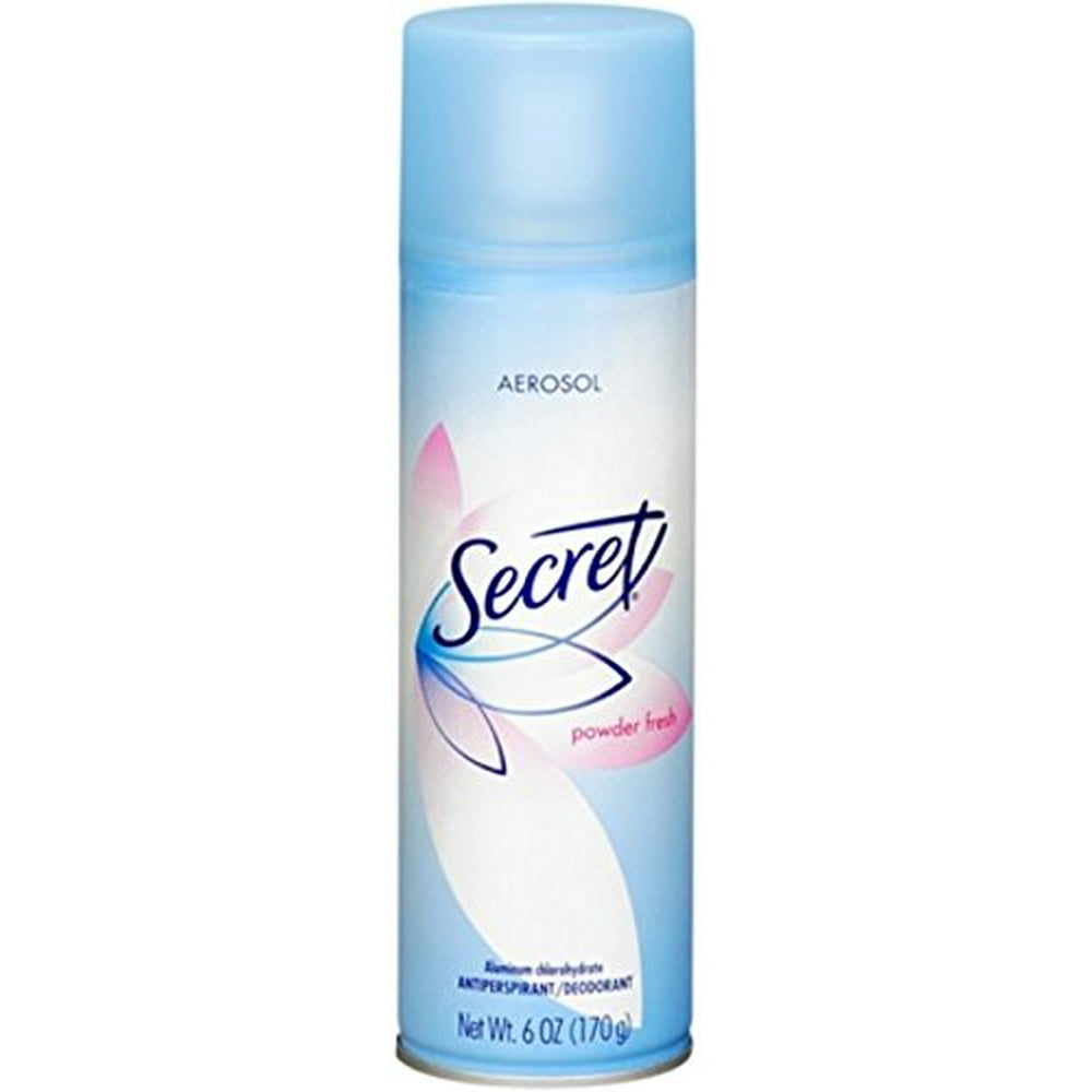 4 Pack Secret AntiPerspirant Deodorant Aerosol Spray Powder Fresh 6 oz