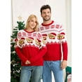 thumbnail image 4 of BadPiggies Ugly Christmas Sweater Family Couples Bear Snowflake Knit Pullover Long Sleeve Xmas Holiday Party Winter Warm Tops - Men, 4 of 10
