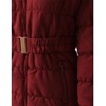 thumbnail image 4 of Ma Croix Womens Fur Lined Coat Belted Jacket Parka Quilted Faux Fur Insulated Warm Puffer Outerwear, 4 of 5