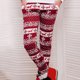 thumbnail image 2 of Pantalones de cintura elástica con estampado navideño informal a la moda para mujer, pantalones largos rectos, pantalones de chándal Pompotops ulkah938539, 2 of 4