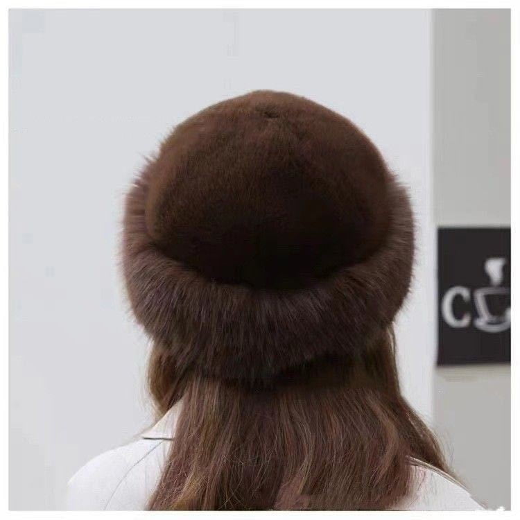 Winter Fisherman Hat Plush Faux Fur Warm Hat Women display picture 1