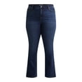 thumbnail image 5 of Terra & Sky Women's Plus Size Bootcut High Rise Jeans, Available in Short and Regular Inseams, 5 of 5