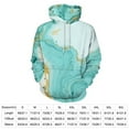 thumbnail image 2 of Abstract Turquoise Marble Art 3d Sweatshirts Hoodie Fashion Casual Personality Men's Women Street Hoodie Pullovers Long Sleeve Comfortable Top, 2 of 6