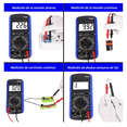 thumbnail image 4 of Multimetro  Bloosom Professional Digital Lcd Portátil Ac/dc Dt-9205a Azul, 4 of 4