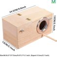thumbnail image 3 of Pet Wood Parakeet Budgie Cockatiel Breeding Nesting Bird Avery Cage Box (m), 3 of 5