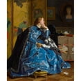 thumbnail image 2 of Alfred Stevens 20x23 Black Ornate Framed Double Matted Museum Art Print Titled: A Duchess (The Blue Dress) (C. 1866), 2 of 5