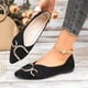 thumbnail image 5 of Zapatos Casuales de las Mujeres de la Moda Vintage de Tacón Bajo de la Parte Superior de los Zapatos Planos de la Hebilla de Metal Inglesa de las Mujeres, 5 of 9