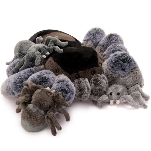 MorisMos 4Pcs Plush Spider Stuffed Animals with 3 Stuffed Spider Babies Inside