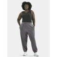 thumbnail image 2 of Athletic Works Women's and Women's Plus Fleece Jogger Sweatpants, Sizes XS-4X, 2 of 5