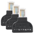 thumbnail image 2 of 3 juegos RJ45 macho a conector de terminal de tornillo de 8 pines conector adaptador para AV Digital, 2 of 5