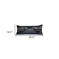 thumbnail image 3 of 35" Black and White Paris Nighttime Skyline Standard Lumbar Decorative Pillow, 3 of 6
