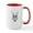 White/Red Inside, variant on CafePress - Cute Hipster Easter Bunny Mugs - 15 oz Ceramic Large White Novelty Mug