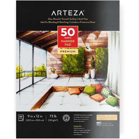 Arteza Blank Watercolour Postcards, 4x5.75 Inches, Set of 30 Cards