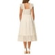 thumbnail image 3 of Vestido midi sin mangas de verano INSPIRE CHIC para mujer, con volantes y capas de tul, vestido de fiesta, color albaricoque, talla M, 3 of 6