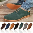 thumbnail image 6 of Lovskoo 2024 Men's Leather Shoes Casual Matte Leather British Dressy Single Shoes Gray, 6 of 6