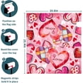 thumbnail image 6 of Valentine''s Day Magnetic Mailbox Cover Red Pink Heart Mailbox Cover Magnetic Standard Size 21 X 25.5 Inch Valentine Mailbox Post Cover Mailbox Wraps Mailbox Decor for Home Garden Outdoor Yard, 6 of 6