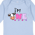 thumbnail image 4 of Inktastic I'm 1 Cute Cow and Polka Dots Boys or Girls Long Sleeve Baby Bodysuit, 4 of 5