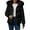002 Black, variant on Womens Winter Coats Quilted Thicken Warm Puffer Ski Jacket Faux Fur Lined Hooded Waterproof Outdoor Comfy Down Jackets