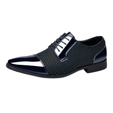 

B91xZ Men Oxford Shoes Dress Sneakers Casual Oxford Formal Shoes Dark Blue 44