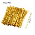 thumbnail image 2 of 1000pcs Long Strong Twist Ties 4 Inches Quality Plastic Closure Tie Golden for Home Business Institutions, 2 of 5