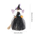 thumbnail image 2 of Halloween Witch Doll Tree Topper And Hanging Home Desktop Ornament For Seasonal Display, 2 of 4